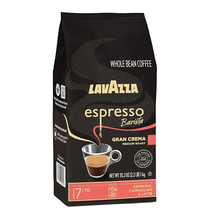 Lavazza Gran Crema Espresso, 2.2-Pound - Pack of 2 (Packaging May Vary)