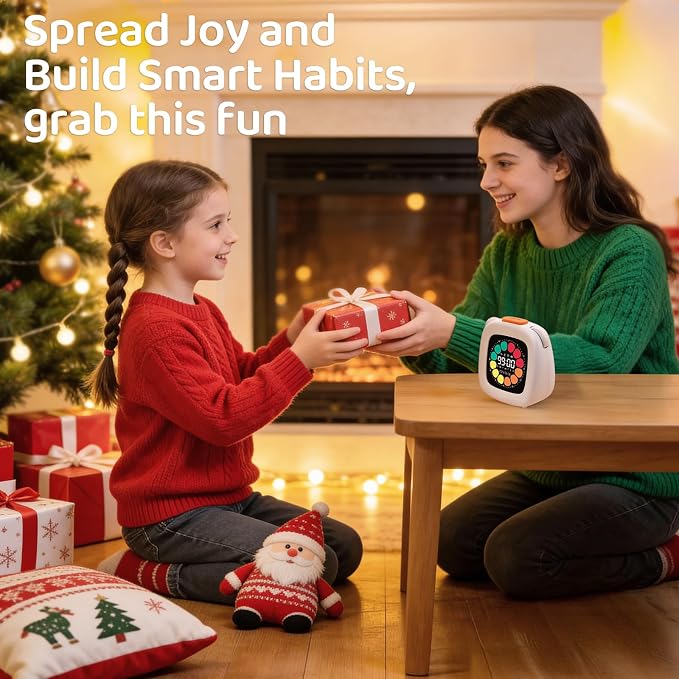 M&G Digital Timer for Kids, 99 Min Visual Timers with Alarm, Rechargeable Kitchen Timer Up to 10 Days, Office Scene Accurate Timing, 3 Sound Modes, Daily Use at Home Classroom