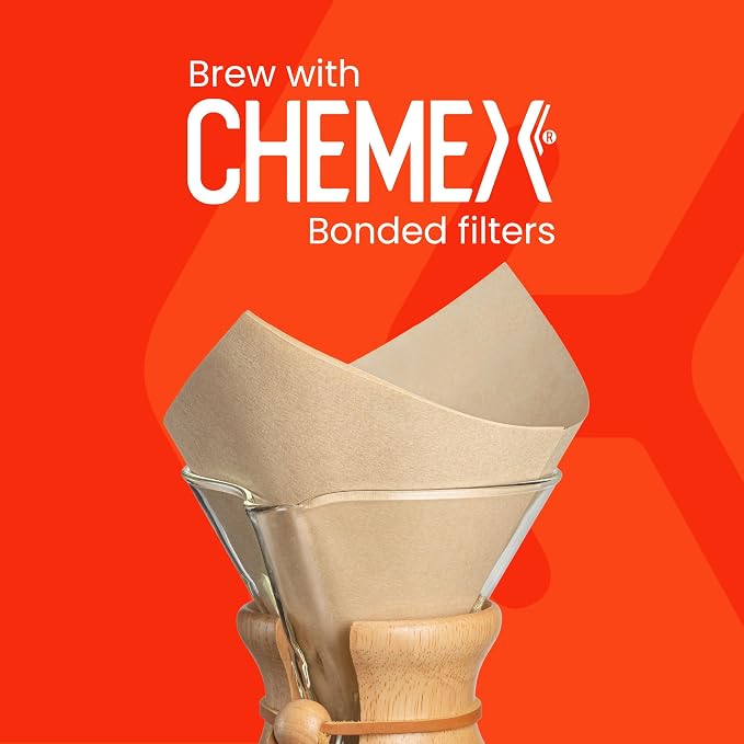 Chemex ChemAer Pour Over Coffee Maker, Glass Handle, 8 Cup 40 oz Carafe | Aerates and Oxygenates Coffee or Wine, Patented Filter, Borosilicate Glass