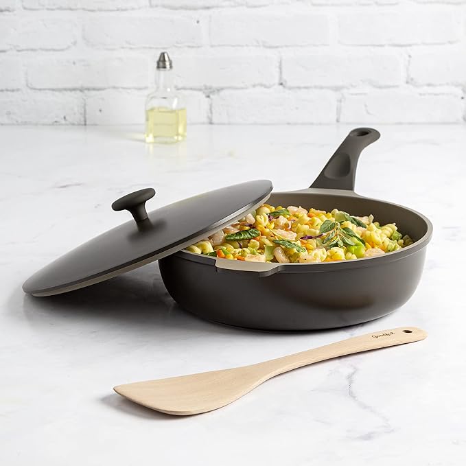 Goodful All-in-One Pan, Multilayer Nonstick Cookware Set, High-Performance Construction, Multipurpose Design Replaces Multiple Pots and Pans, Dishwasher Safe, 11-Inch, 4.4-Quart Capacity, Graphite