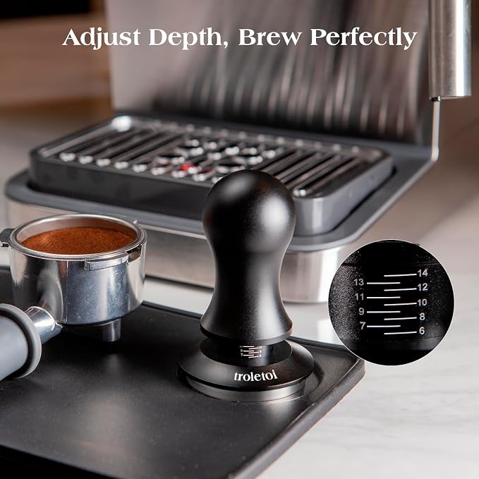7 PCS 58mm Espresso Accessories Kit: Espresso Tamper, Coffee Distributor, Puck Screen, Dosing Funnel and WDT Tool Espresso Machine Accessories, Professional Espresso Tools