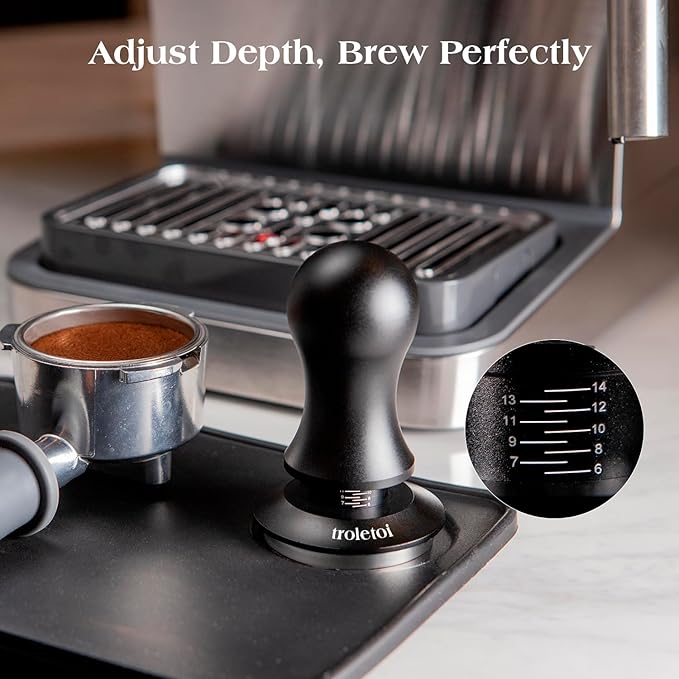 7 PCS Espresso Accessories Kit: 51mm Espresso Tamper, Coffee Distributor, WDT Tool, Dosing Funnel and Puck Screen, Espresso Tool Set Fits Delonghi, CASABREWS 51mm Machines and Portafilters