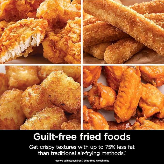 Ninja AF181 Air Fryer Pro XL 6in1 6.5Q Max Crisp Technology Nonstick Basket (Renewed) Bundle with 2 YR CPS Enhanced Protection Pack