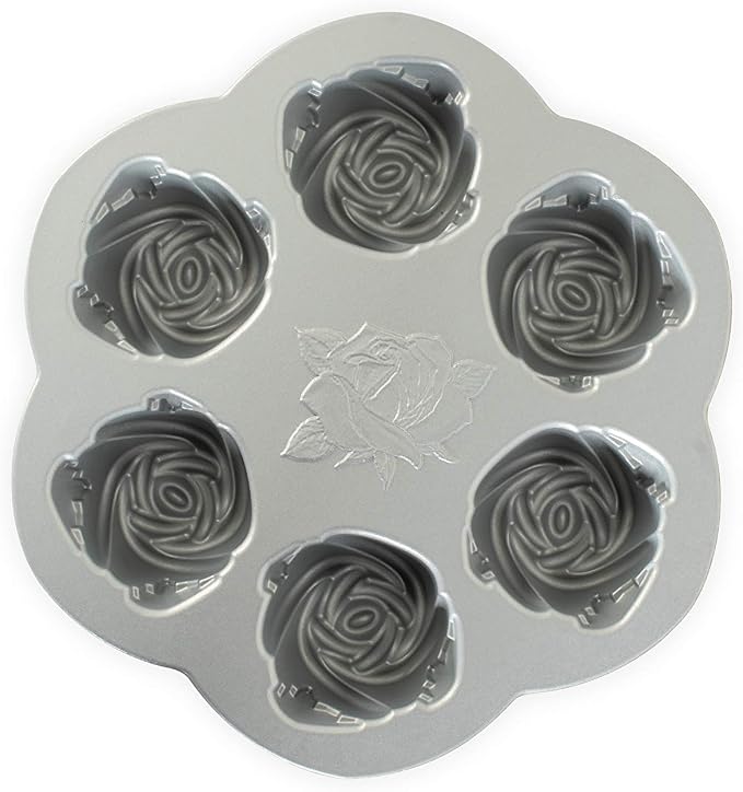 Nordic Ware Rosebud Cakelet, 2.25 Cup Capacity, Toffee