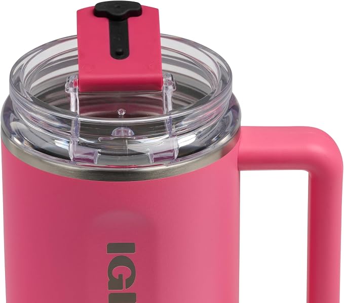 Igloo 32 oz Travel Mug Tumbler | Stainless Steel Drinkware | Thrift Pink