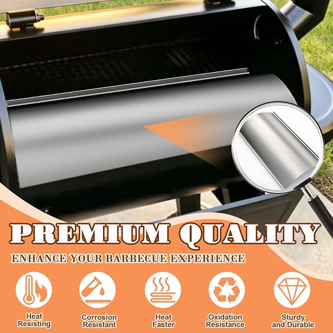 ZG450A Grill Drip Pan Replacement Parts for ZGrills 450A Wood Pellet Grill & Smoker Grill Accessories, Stainless Steel Grill Grease Drain Pan for Z Grills Pellet Wood Grill Smoker Parts
