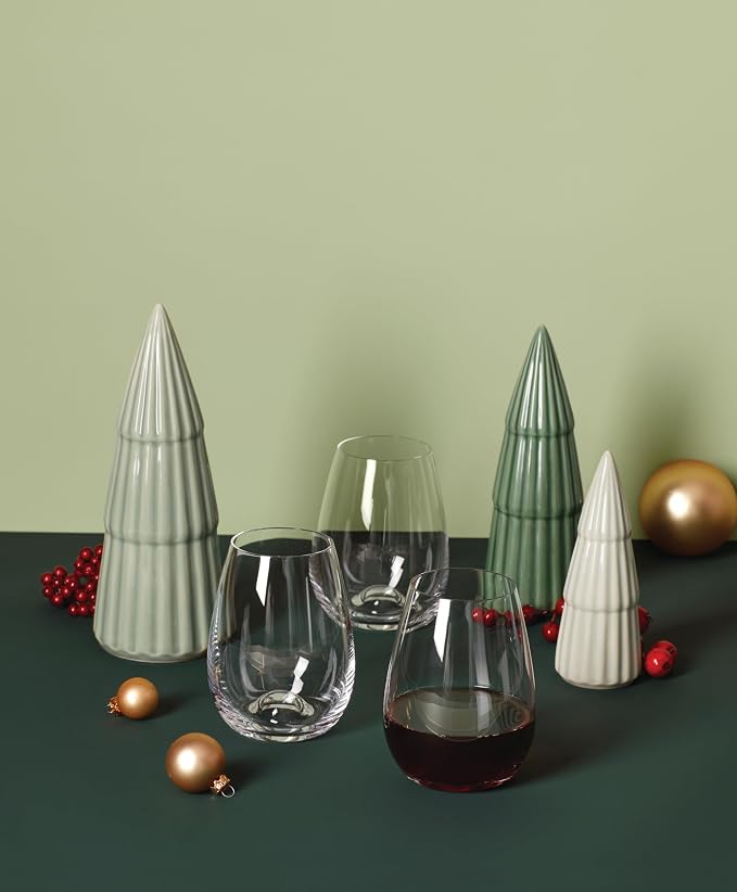 Lenox Tuscany Classics Stemless Glass Set, Buy 4 Get 6, 2.6 LB, Clear | handcrafted crystal, mouth-blown, dishwasher safe | fire-polished rims | 4.75 inch, 15oz, gift for women