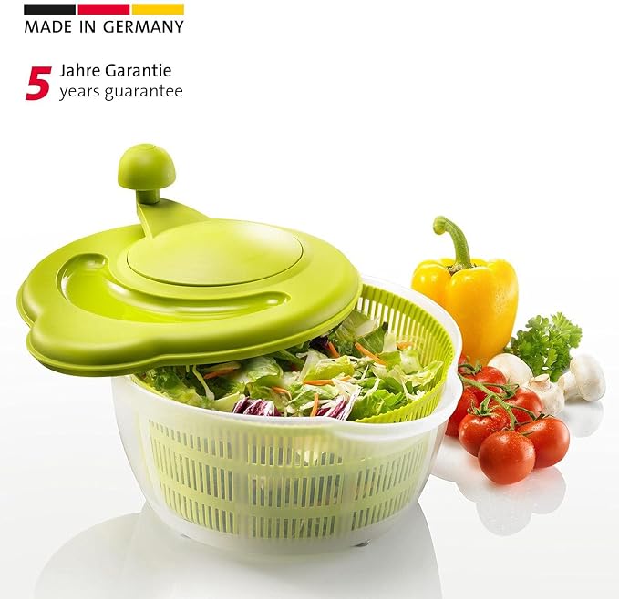 Westmark German Vegetable and Salad Spinner with Pouring Spout and Non-Slip Feet