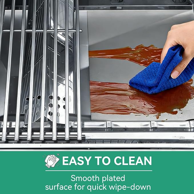 Universal Grease Tray with Catch Pan Replacement for Nexgrill 720-0830H | for 720-0888S 720-0888N, Adjustable Drip Pan for 3/4/5/6 Burner, BBQ Grill Pan for Charbroil, Dyna Glo, BHG, Expert Gas Grill