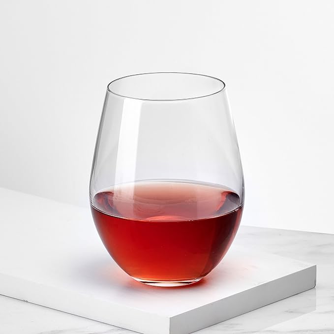 Mikasa Samantha Stemless Wine Glass, Set Of 4, 21 Ounce