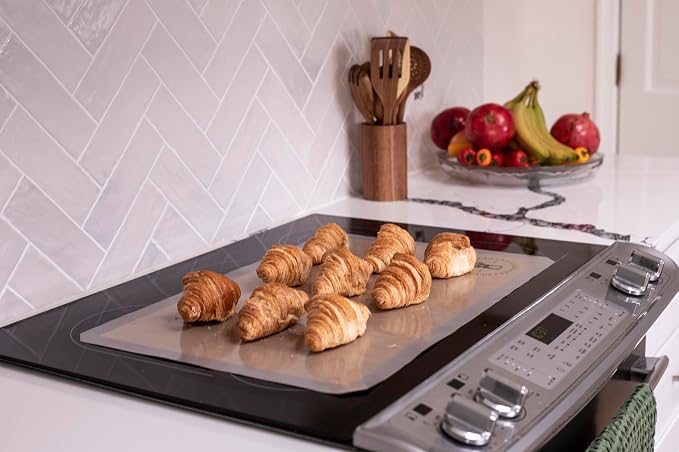 Silicone Baking Mats - Full Size Baking Sheet Liners, Pack of 10, Gray | All Purpose, Oven Safe, Non-Stick, Silicone Baking Sheet Liner, Perfect for Baking Macarons Cookies & Cakes, 16x24”(40x60cm)