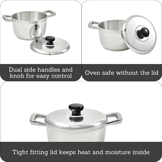 IMUSA 5.8qt H. Cajun Cast Aluminum Dutch Oven