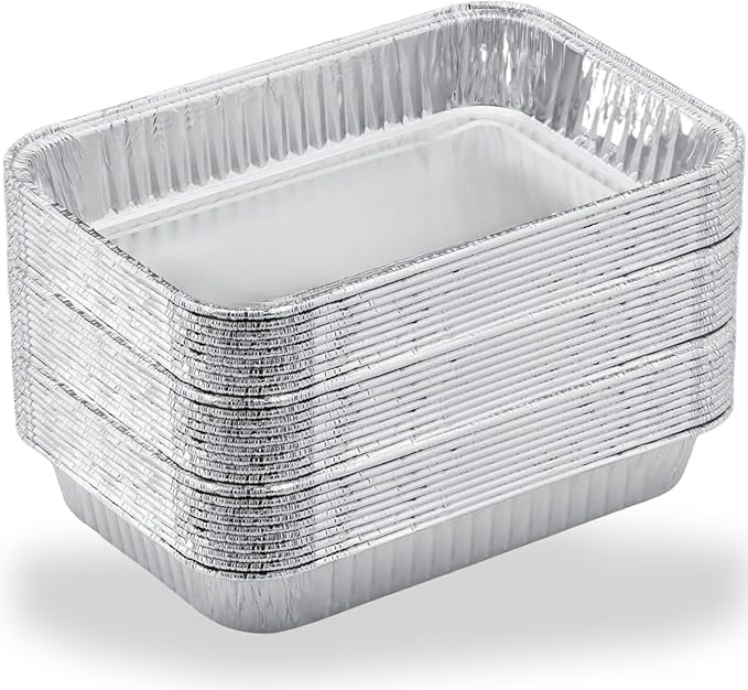 Drip Pans for Weber, Disposable Aluminum Foil Grease Trays for Weber Grills, Universal Replacement Liners for Weber Series, 8.6" x 6" - 20 Pcs