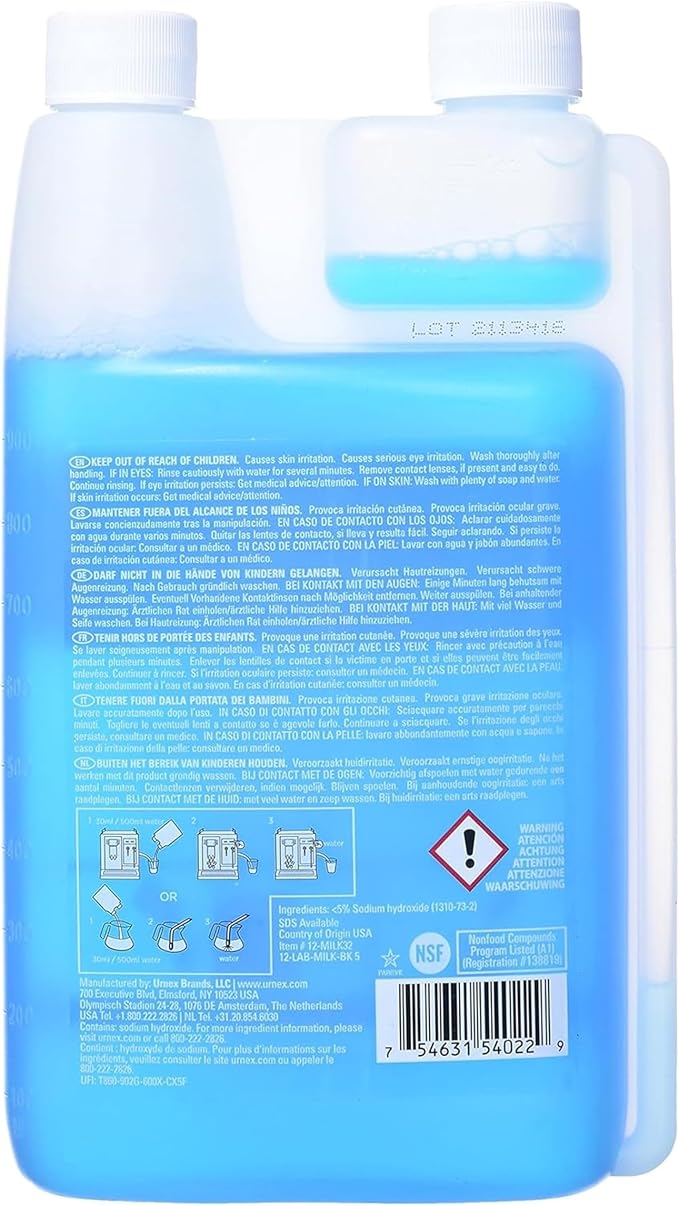 Urnex - Rinza Alkaline Formula Milk Frother Cleaner - 33.6 Ounce