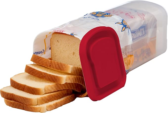 Buddeez Bread Buddy Bread Box, Keeps 1 Sandwich Size Loaf Fresh | Bread storage container for standard 1.5 lb loaves, keeps sandwich bread organized, compact countertop bread keeper