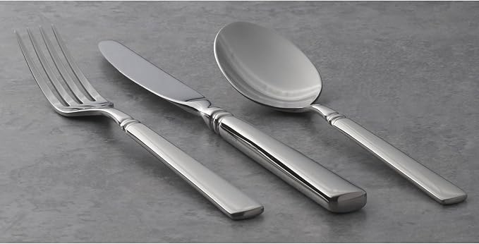 Oneida Easton Dinner Knives Silverware Set for 4, Flatware | 18/10 stainless steel, mirror finish | dishwasher safe | dinner knife set for everyday dining, cutlery set