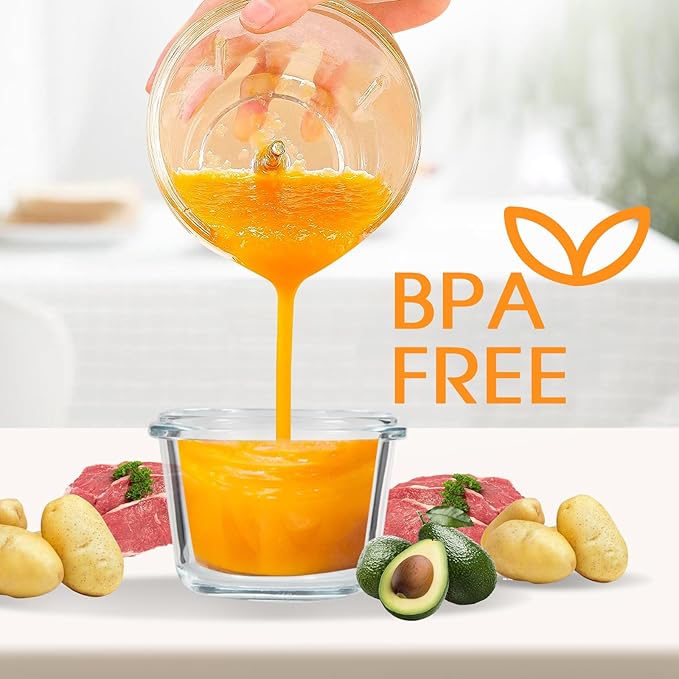 Baby Food Maker & Food Processor, Upgraded 14-in-1 Baby Food Blender, Puree Maker, Puree Grinder for Fruit, Veggies, Meat, Baby Feeding Essentials, Shower Gifts Set | Upgraded 14-in-1, Borosilicate Glass, BPA-Free, Easy to Use & Clean, For Fruit,Veggie...