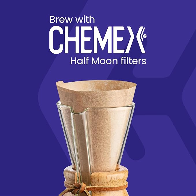 Chemex Pour Over Coffee Maker, Colored Glass Handle, 3 Cup 15oz, Sapphire | Jewel-Tone Glass, Borosilicate, Uses FP-2 Filters, Sediment-Free Coffee Brew