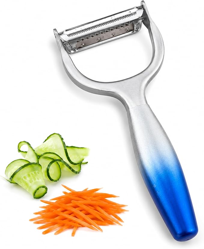 Aniso Y-Shaped Vegetable Julienne and Peeler | Ergonomic non-slip gradient handle, one-piece construction, ultra sharp blade, for potato apple carrot cucumber
