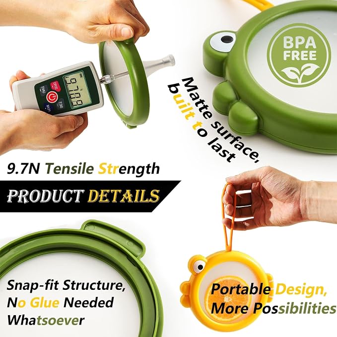 Silicone Food Storage Containers, 4Pcs Avocado Saver Produce Holder | Keep avocados fresh! Reusable Onion Storage for tomato, lemons, garlic & potato. Fresh fruit fridge organizers.