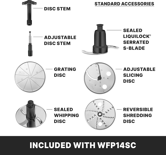 Waring Food Processor with 3.5 Quart Capacity & Continuous-Feed | 3.5 Quart Capacity, 1 Horsepower Motor, Continuous-Feed Food Processor, Vegetable Chopper for Professional Kitchens