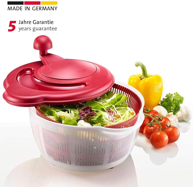Westmark Germany Vegetable and Salad Spinner with Pouring Spout (Red)