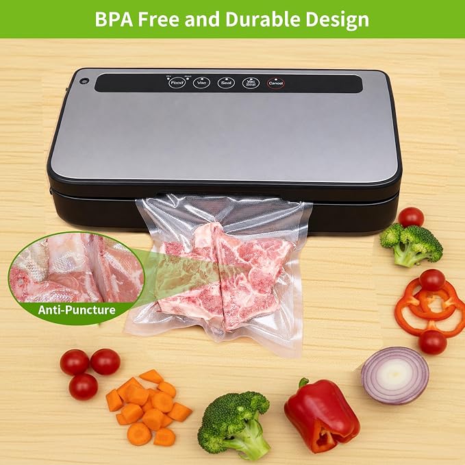 8Pack Vacuum Sealer Rolls 8"&11"x20' BPA Free Sous Vide Bags