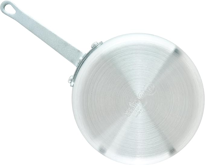 Winco 2 1/2 qt Heavy-Duty Tapered Aluminum Sauce Pan, 2.5 qt | Great for Cooking, Food Preparation and Restaurant Kitchens