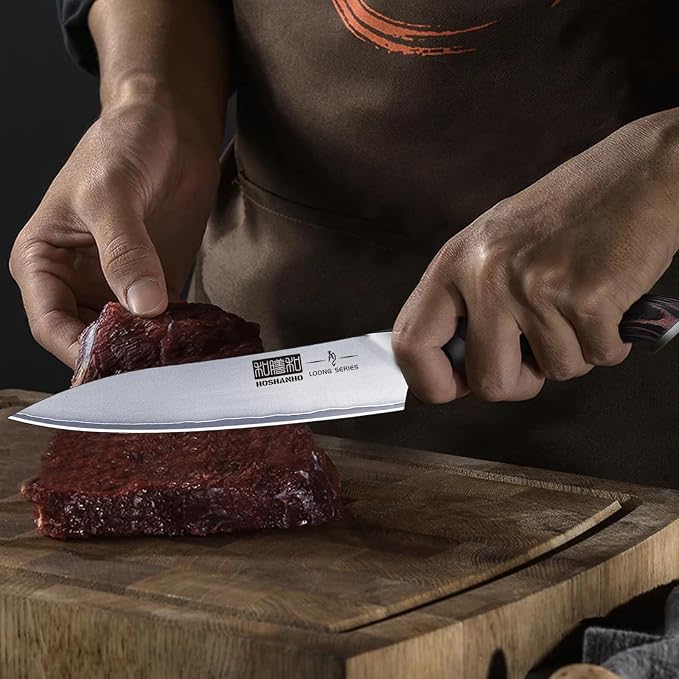 HOSHANHO 6 Inch Kitchen Knife, Ultra Sharp Japanese Kitchen Utility Knife | Multipurpose Japanese High Carbon Stainless Steel Chef Knife, Cooking Knife with Ergonomic Handle, Perfect Gifts for Chefs
