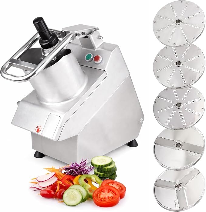 TK Commercial Vegetable Chopper 750W - 5 Discs for Food Processing - NSF