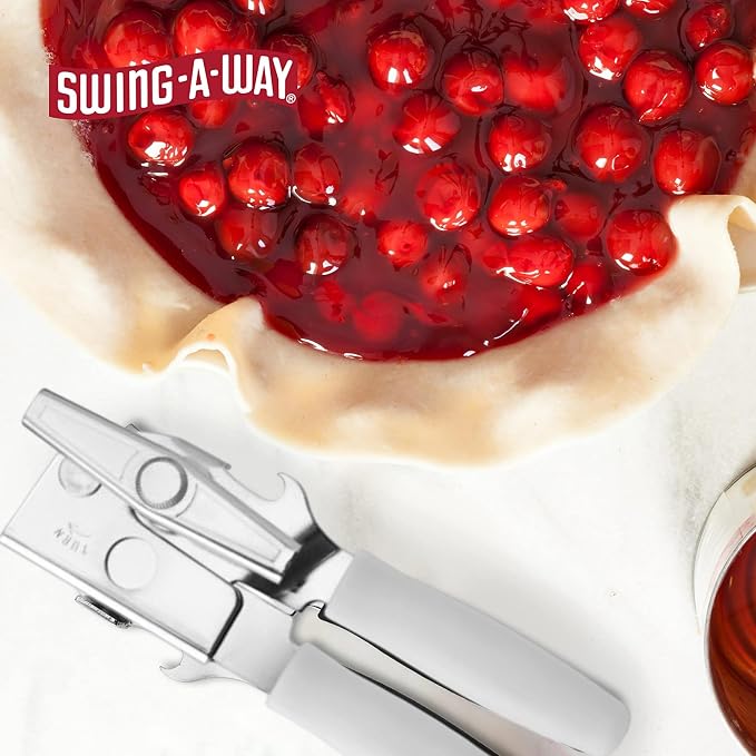 Swing-A-Way Portable Can Opener - WhiteBlack, Set of 2