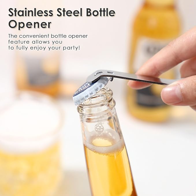 2 Pack Can Opener Manual, Safety Commercial Smooth Edge Can Opener | Heavy Duty Stainless Steel Hand Held Canned Open, Small Side Cut abrelatas, Multifunctional Bottle Open for Camping, Kitchen