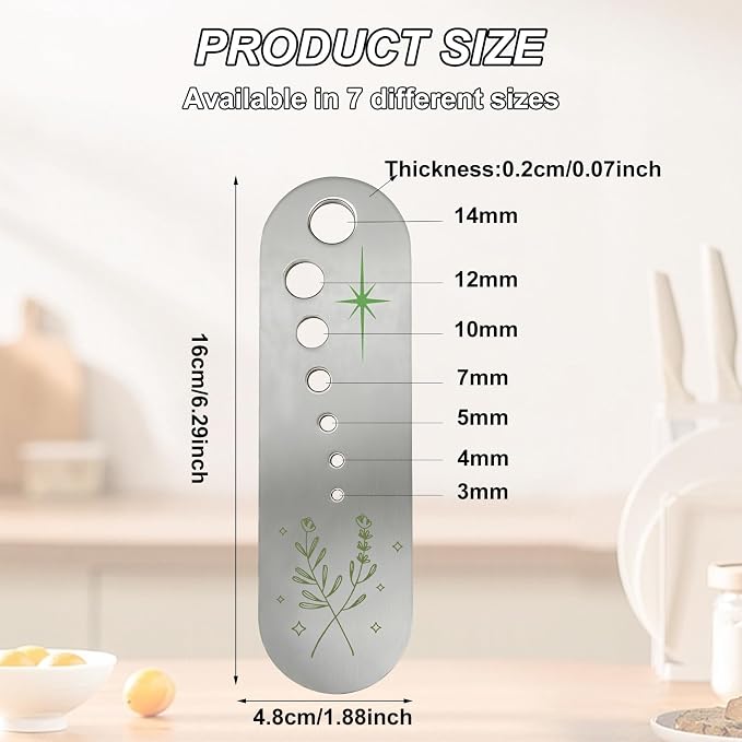 Pottery Herb Stripper Tool Supplies, Metal Stainless Steel Vegetable Leaf Separator, Fun Kitchen Gadgets, Exquisite Herb Stripper Bowl Gifts for the Kitchen Suitable for Home Use & Chefs