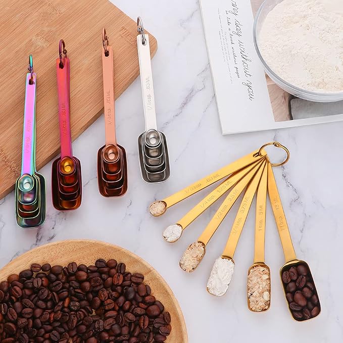 Gold Kitchen Accessories Set Tools Garlic Press Bottler Wine Opener Measuring Spoons Lemon Squeezer Vegetable Peeler Apple Cutter Kitchen Tongs Dish Holder Ice Tongs, Buyer Star, Dish Washer Safe…