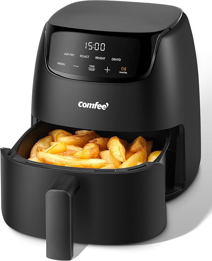 COMFEE' Compact 2.1-Quart Digital Air Fryer with 4 Preset Modes