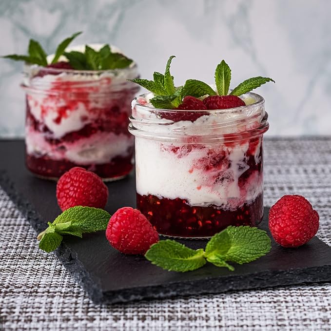 4 oz Mason Jar with Airtight Lids,40 Pack Wide Mouth Small Glass Mason Jars | 100ml Mini Glass Canning Jar Kitchen Storage Jars for Jams,Fruits Salad,Jellies,Spices,Handmade Desserts