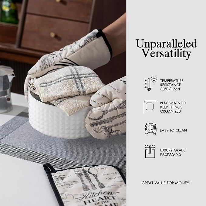 Placemats Set of 6 - Easy Clean Woven Vinyl Placemats for Dining Table, Indoor/Outdoor Place Mats, Washable PVC Table Mats （Silver Cube）