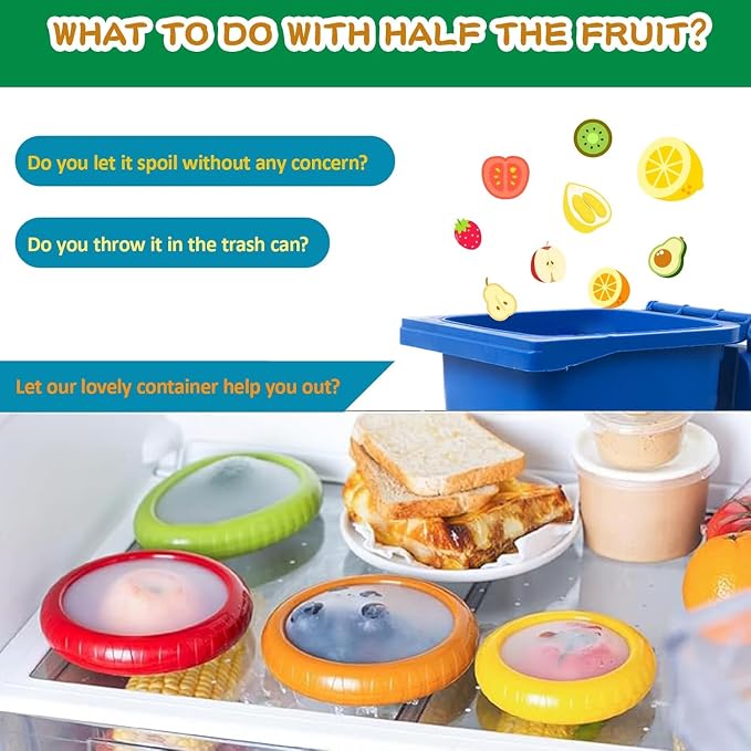 T-Raputa Avocado Saver and Onion Storage - Reusable refrigerator Avocado storage containers - is the storage Apples, Tomatoes, Tomato,Lemon, potato for Ideal