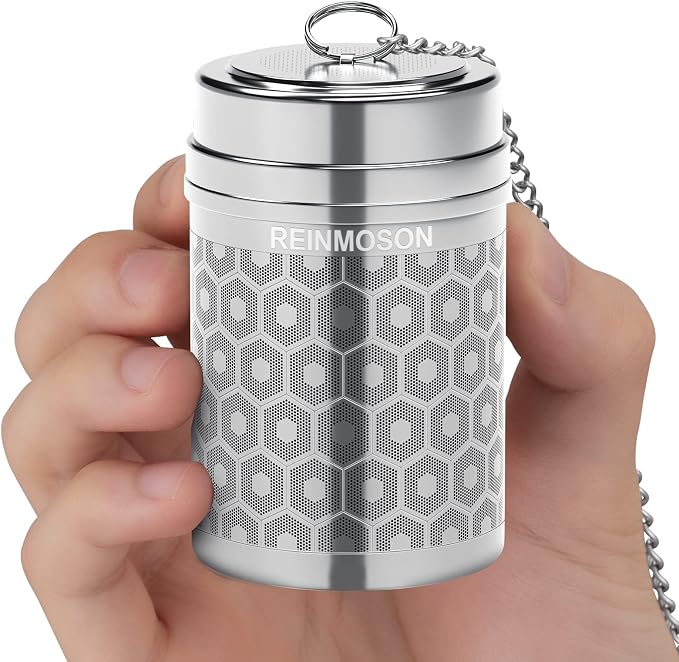 Stainless Steel Large Tea Infuser for Loose Leaf Tea & Spice Ball | Tea Strainer Extra Fine Mesh Large Tea Ball 2” x 2.8” Loose Leaf Tea Steeper for Teapot Pitcher Cup Mug Bottle Kettle