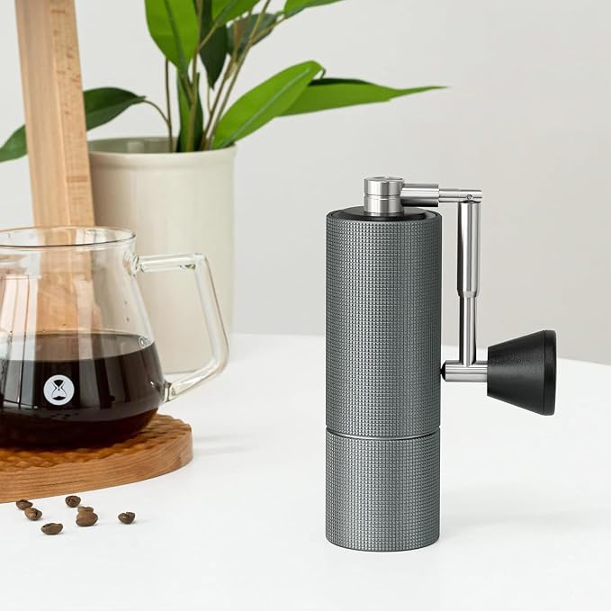TIMEMORE Chestnut C2 Fold Manual Coffee Grinder with Adjustable Coarseness, Capacity 25g with CNC Stainless Steel Conical Burr, Pour Over Coffee for Hand Grinder of Office Home Traveling Camping