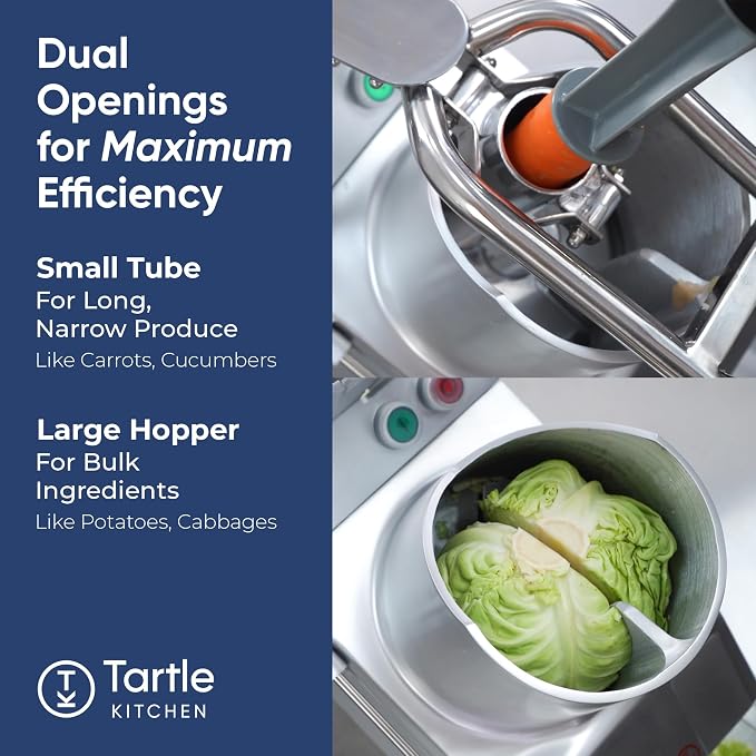 TK Commercial Vegetable Chopper 750W - 5 Discs for Food Processing - NSF