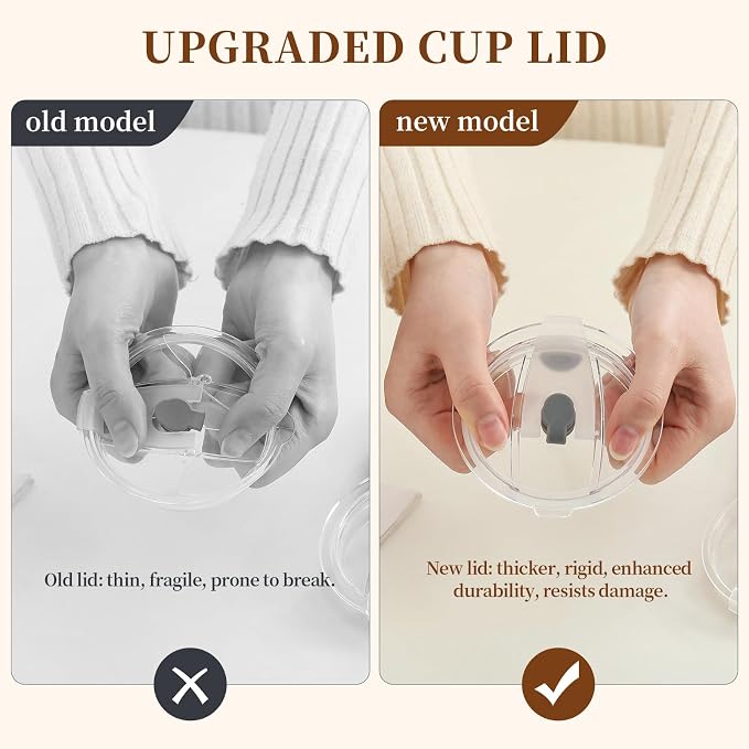 Drinking Glasses with Lids and Glass Straw 4pcs Set,20oz Glass Tumbler Cups,Water Glasses,Iced Coffee Glasses,iced Tea Glasses,Beer Glasses,Ideal for Whiskey,2 Brushes