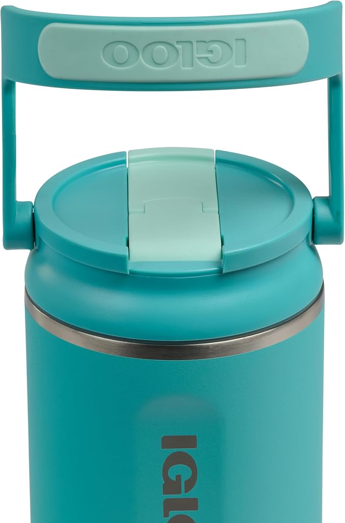 Igloo 32 oz Sport Sipper Tumbler | Stainless Steel Drinkware | Lagoon Teal