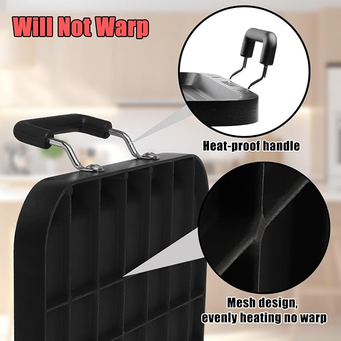 Stove Top Griddle, 22 Inch 2 Burner Large Grill Pan for Stove Top, Non-Stick Aluminum with Handles, Indoor Outdoor Cooking/Camping