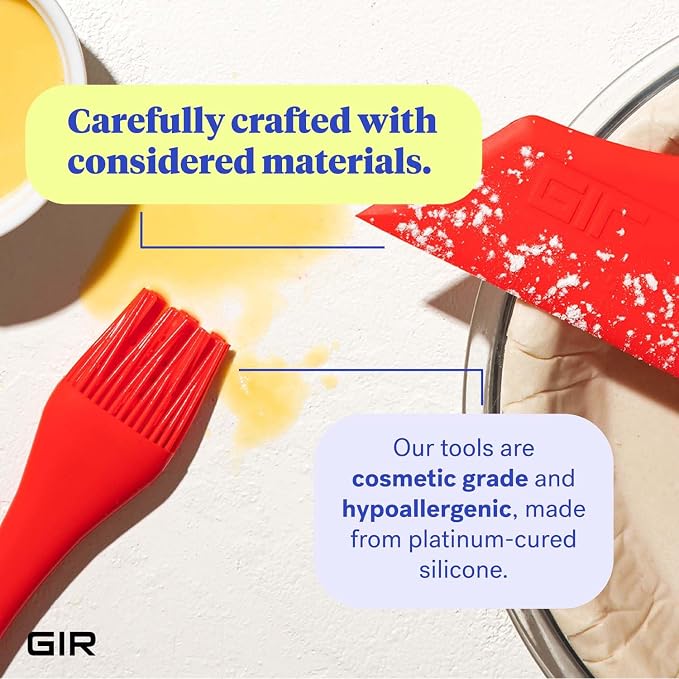 GIR: Get It Right Silicone Kitchen Spatula - Non-toxic Cooking Utensils for Nonstick Cookware, Cooking and Baking, Skinny - 11IN - Red