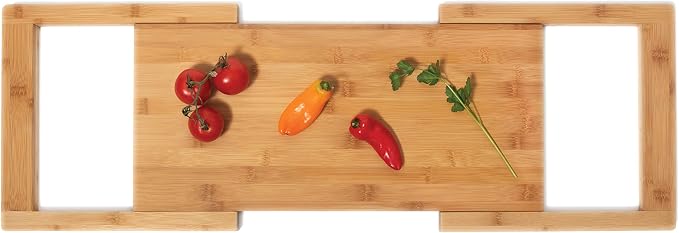 Bamboo Expandable Over The Sink Cutting Board