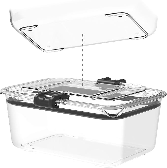 Prepara Latchlok 17.6 Cup Tritan Food Storage Container, Clear