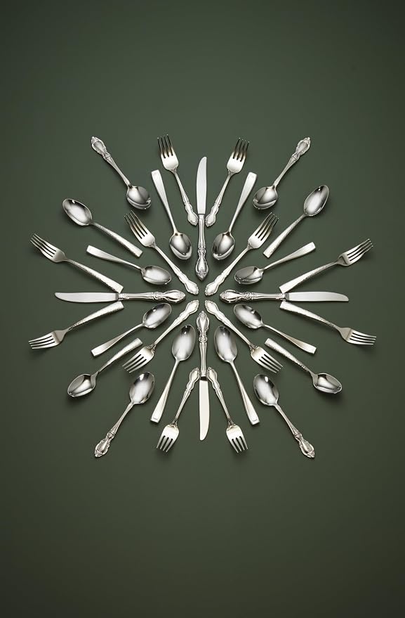 Oneida Dover 20-Piece 18/10 Silverware Set for 4, Flatware | mirror finish, dishwasher safe | includes knives, forks, and spoons | cutlery set for kitchen and dining
