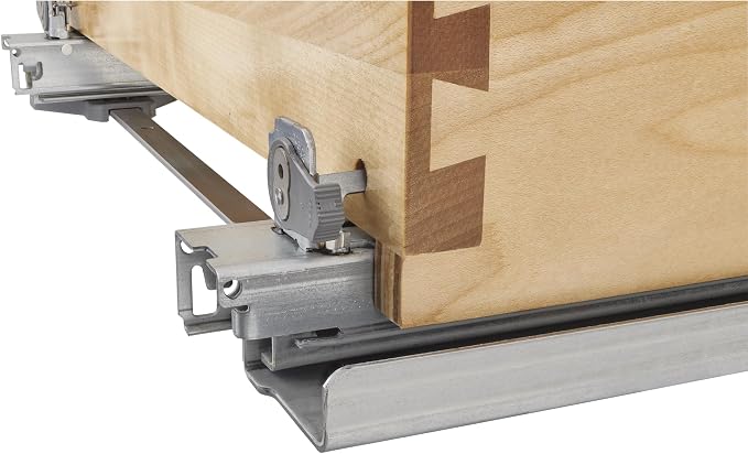 Rev-A-Shelf Pullout Organizer w/Soft-Close, Min Cabinet Opening 5.5" W | 5" W Slide Out Pantry Spice or Utensil Storage Rack w/BLUM Soft-Close & Adjustable Shelves for Base Cabinet, 448UT-BCSC-5C