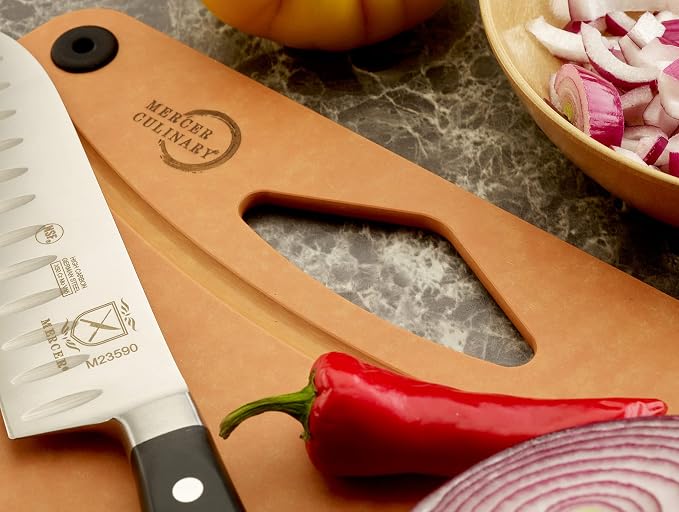 Mercer Culinary Composite Cutting Board 14 9/16" x 10 13/16", with Non Slip Feet and Juice Groove, Medium